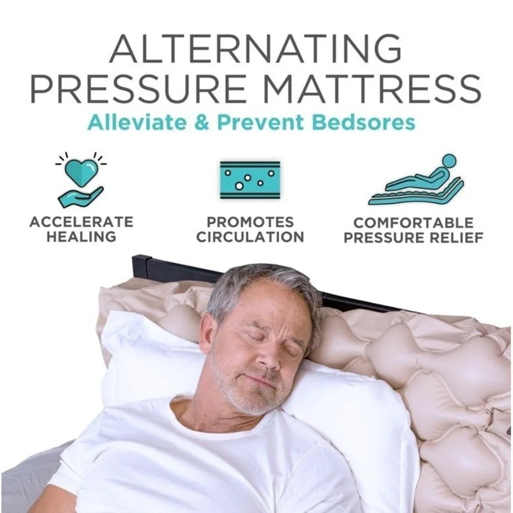 Vive Alternating Air‎ Pressure Mattress Pad with Quiet Pump - Open Box